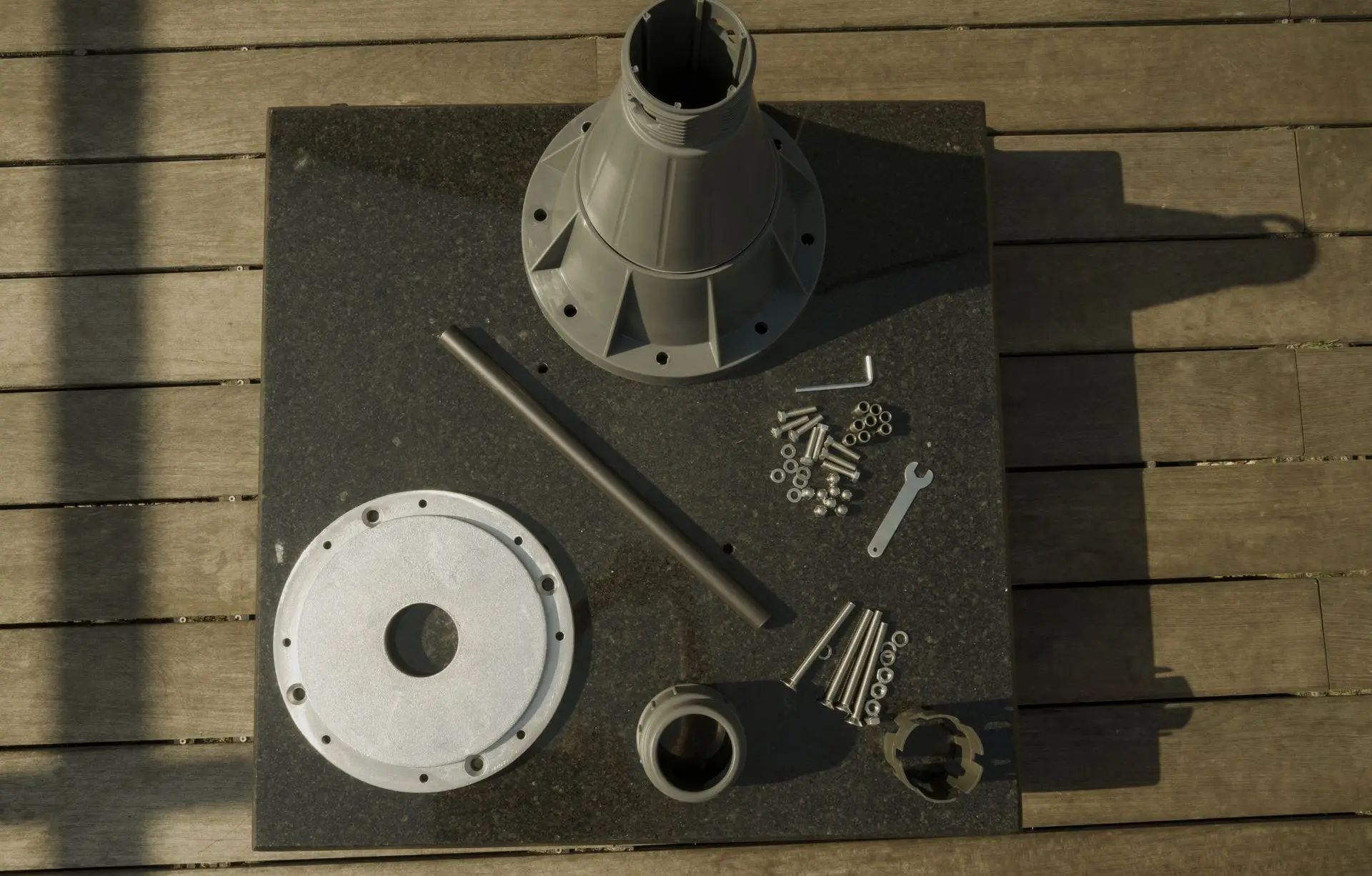 Materials for assembling pole