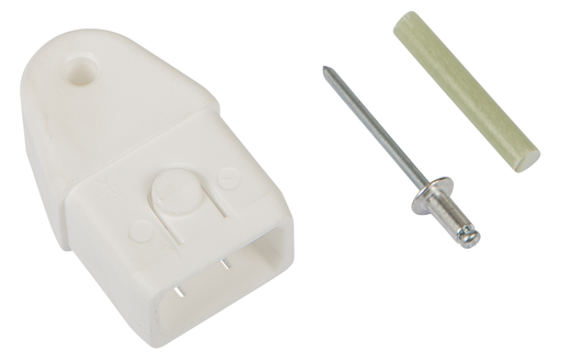 [SG40000052] Demi lune et axe standard (Blanc) 