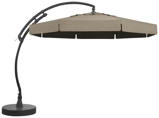 [SGN10336943] Parasol octogonal Olefin 350 + pied (Taupe clair) 