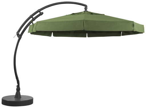 [SGN10345220] Parasol octogonal Olefin 350 + pied (Vert foncé) 